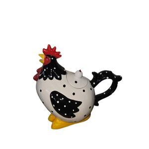 Vintage Home Interiors Checken Hen & Chick Ceramic Teapot